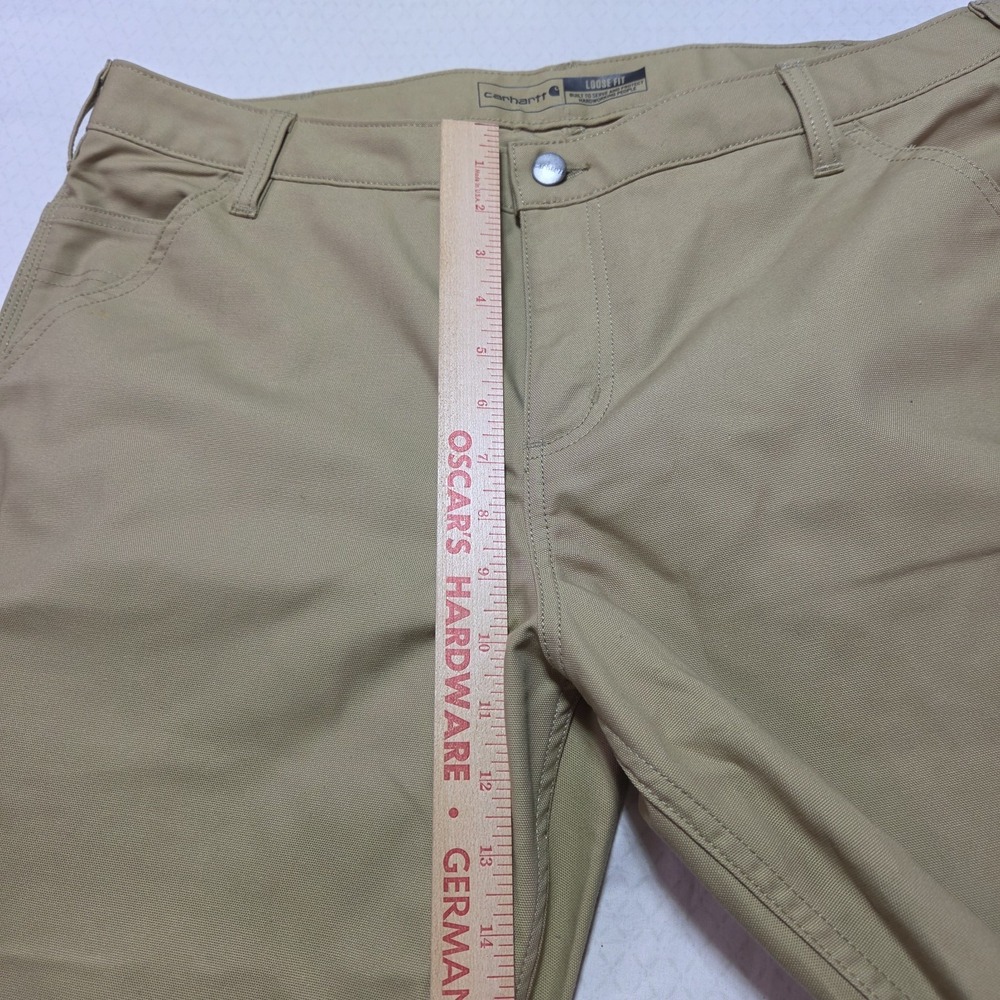 Carhartt Women's Rugged Flex Loose Fit Canvas Work Pants Khaki Size 16 NWT - Picture 12 of 15